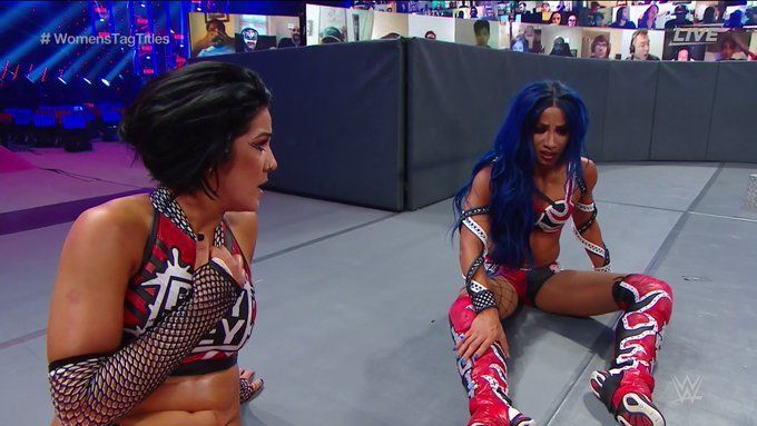 Sasha Banks and Bayley at WWE Payback 2020