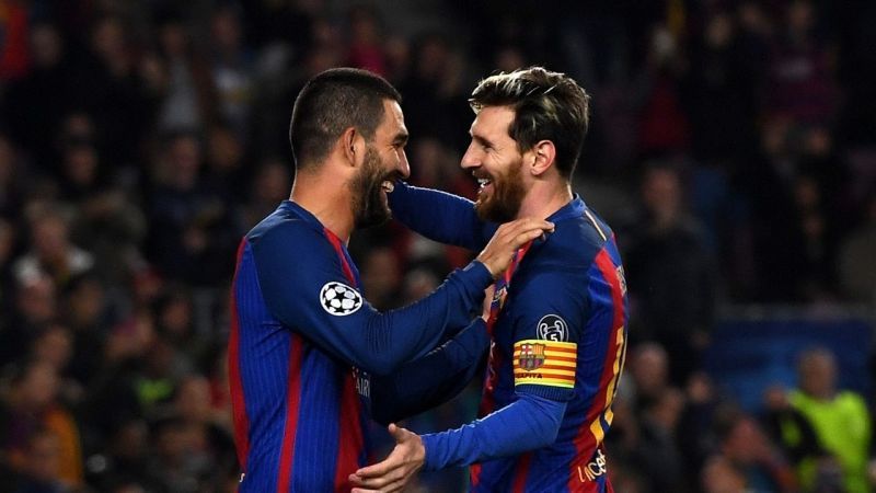 Lionel Messi and Arda Turan spent three years together at Barcelona