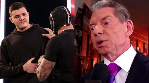 Dominik, Rey Mysterio, and Vince McMahon.