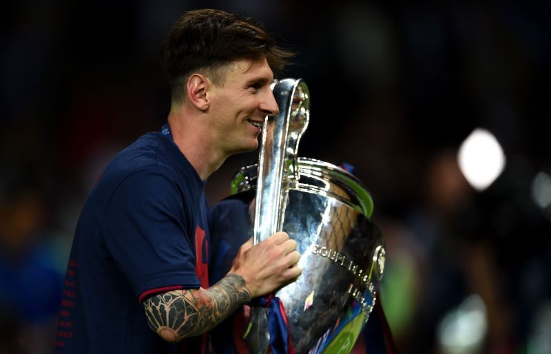 Messi last won the Champions League in 2015