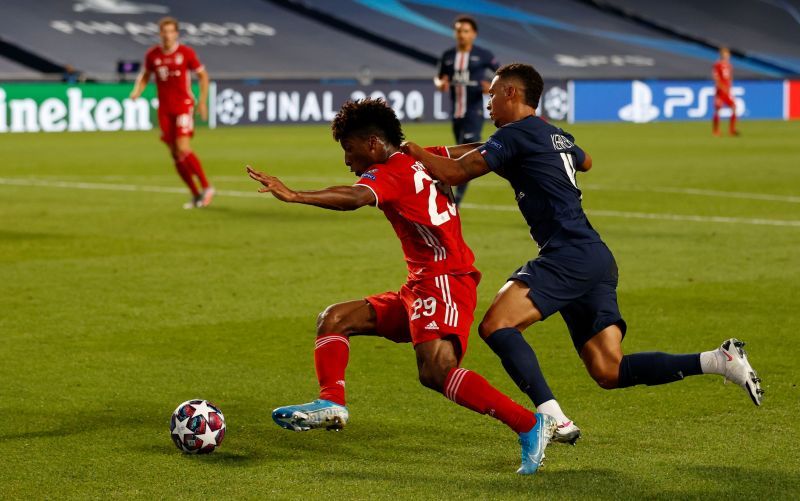 Kehrer in action against Coman