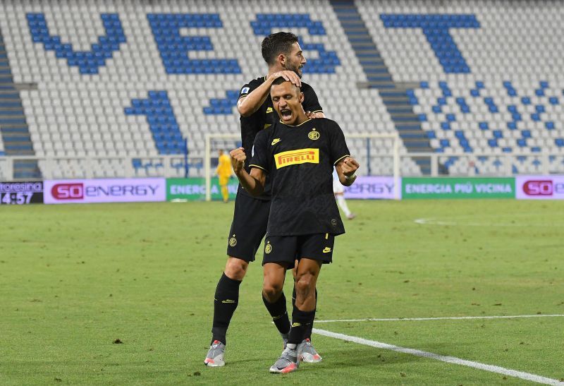 Alexis Sanchez in action for Inter