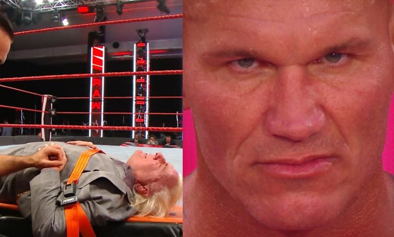 Randy Orton attacks Ric Flair