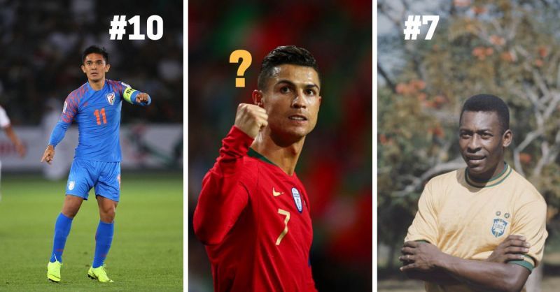 Sunil Chhetri, Pele and Cristiano Ronaldo have all had glorious careers for their respective countries