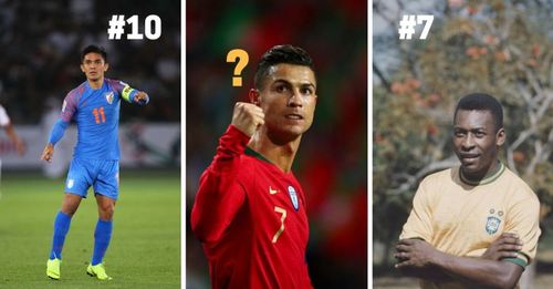 Sunil Chhetri, Pele and Cristiano Ronaldo have all had glorious careers for their respective countries