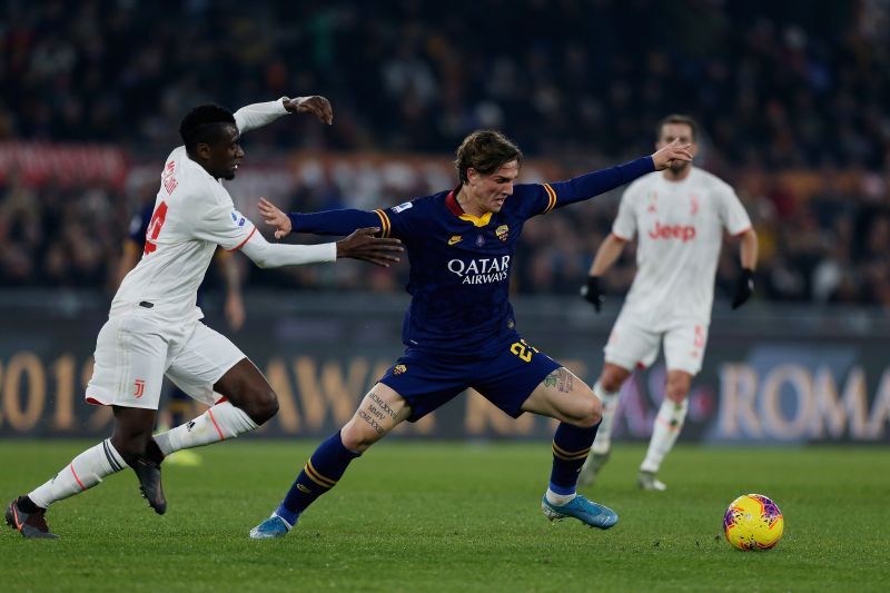 Zaniolo in action against Juventus