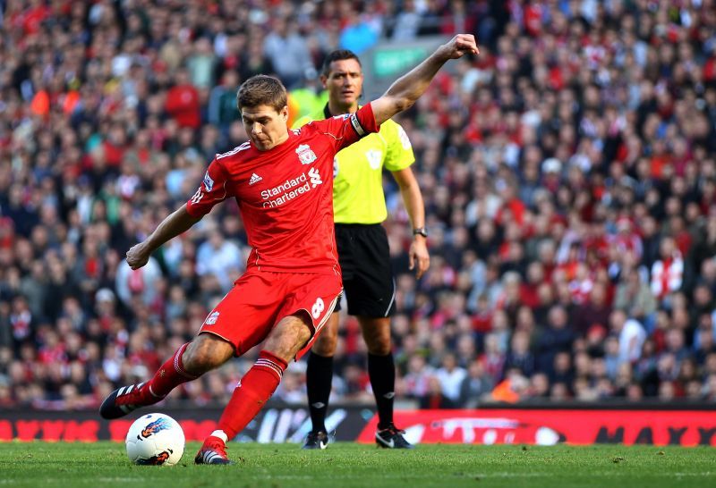 Steven Gerrard in action for Liverpool