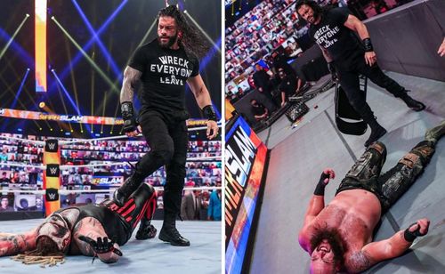 Braun Strowman was on the receiving end of a vicious beatdown tonight