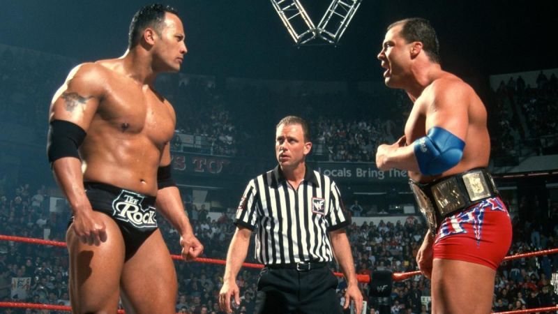 The Rock and Kurt Angle