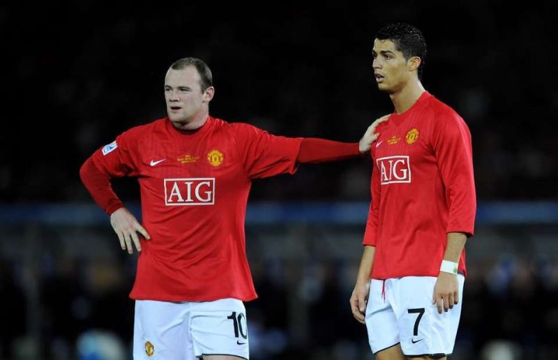 Wayne Rooney and Cristiano Ronaldo played together at Manchester United for five years