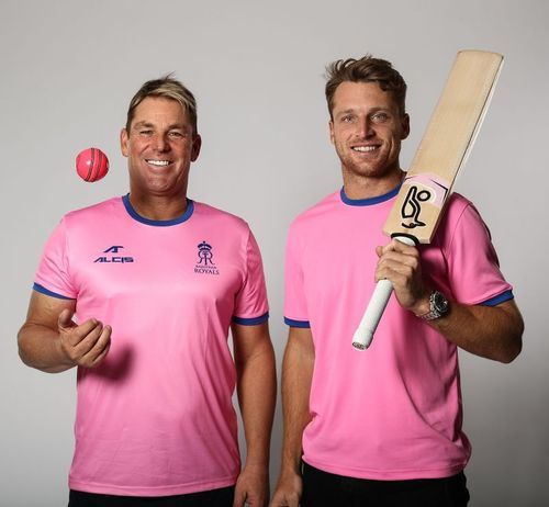 Shane Warne And Jos Buttler Rajasthan Royals Shoot