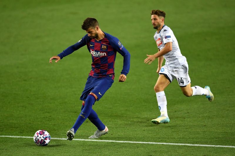 Pique was quietly his dependable self for Barcelona as they survived Napoli&#039;s second-half onslaught