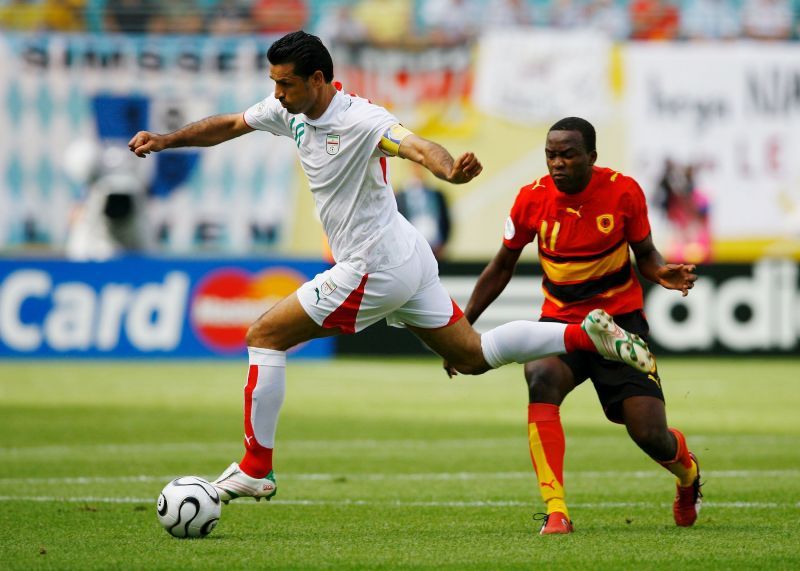 Ali Daei in action for Iran