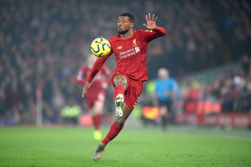 Georginio Wijnaldum in action for Liverpool