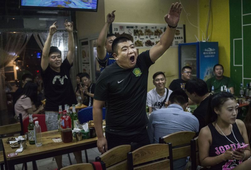 The footballing culture in China is growing