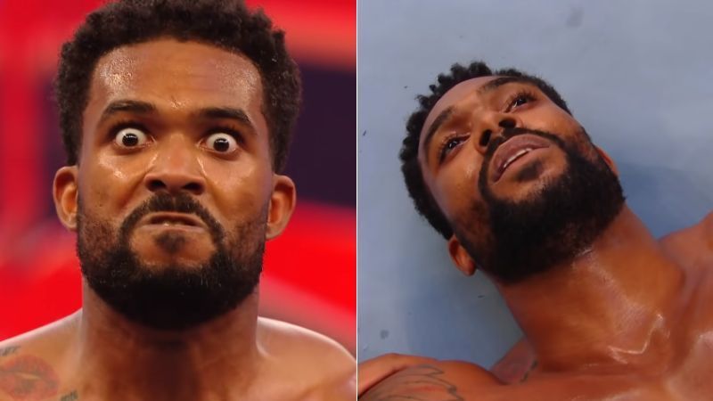 Montez Ford before and after the poison kicked in