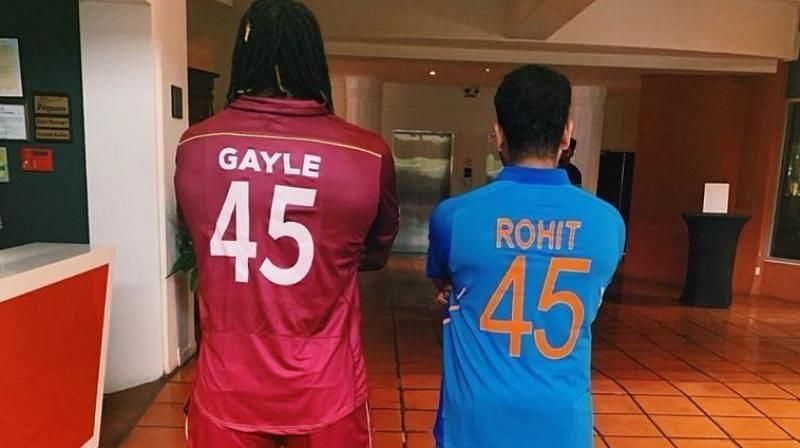 Chris Gayle and Rohit Sharma