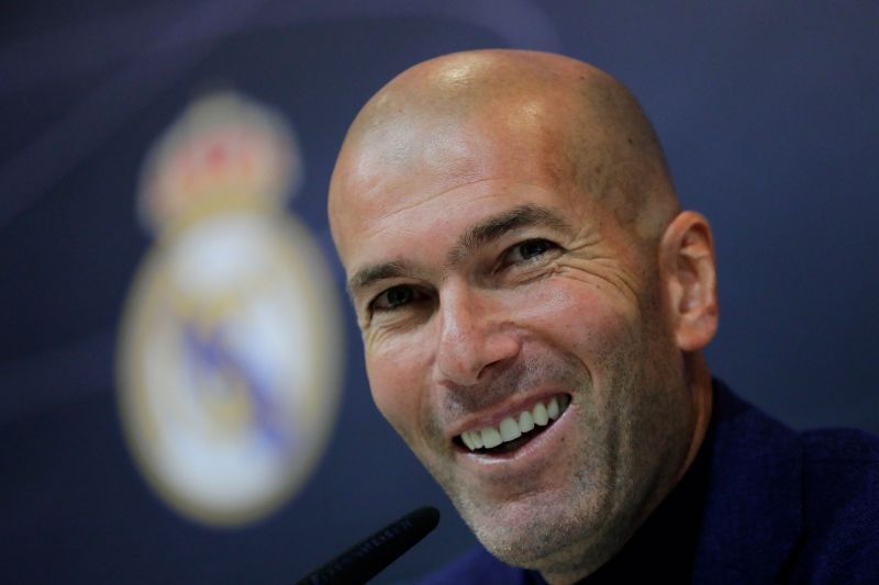 Real Madrid manager Zinedine Zidane