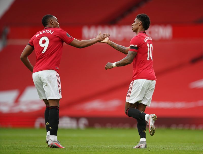 Martial and Rashford scored 17 Premier League goals each