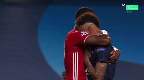 Alaba consoled Neymar at the end of the game. Image Credits: BeSoccer.com