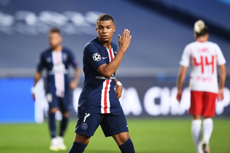 Kylian Mbappe in action for Paris Saint-Germain