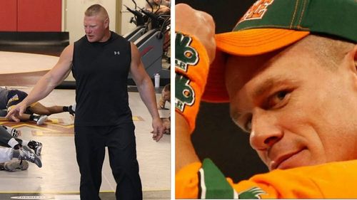 Brock Lesnar and John Cena