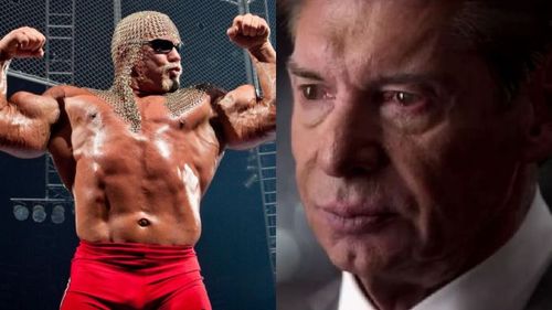 Scott Steiner (left); Vince McMahon (right)