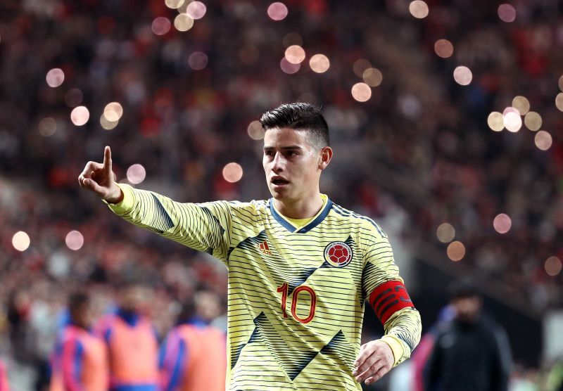 James Rodriguez in Colombia colours