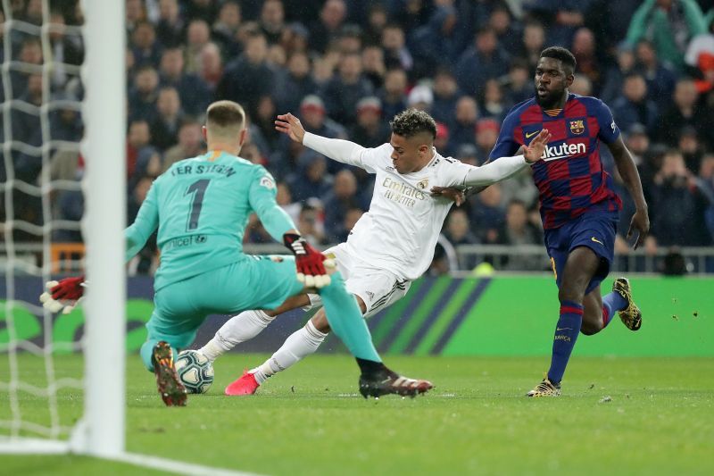 Marc-Andre ter Stegen in action against Real Madrid