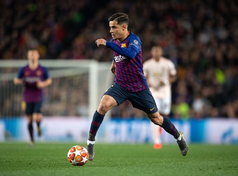 Coutinho in action for Barcelona