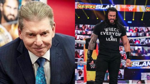 Vince McMahon and Roman Reigns.