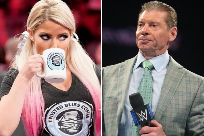 Alexa Bliss and Vince McMahon