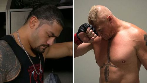 Roman Reigns and Brock Lesnar