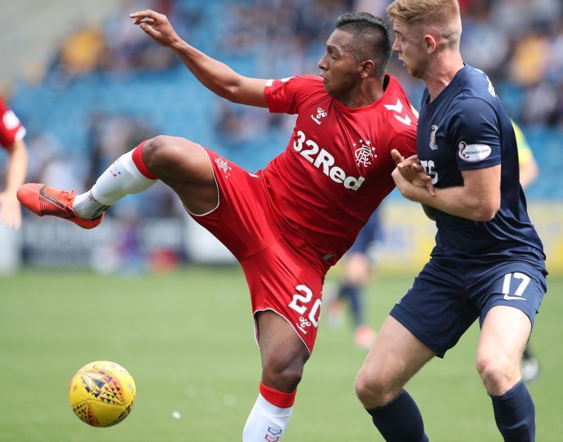 Alfredo Morelos (left) and Stuart Findlay (right) should have a good battle again