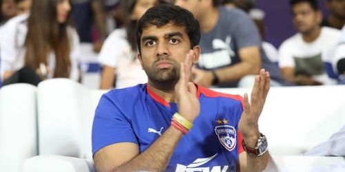 Parth Jindal, the MD of JSW Cements and CEO of Bengaluru FC