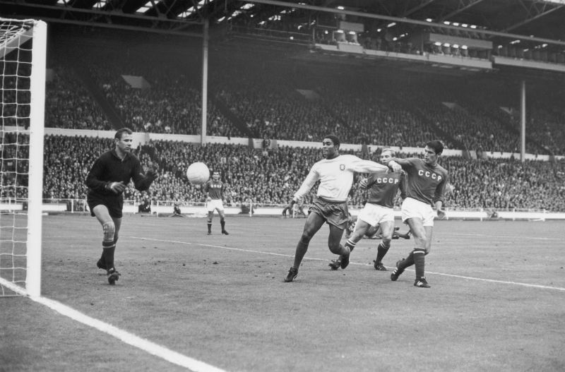 Lev Yashin in action during the 1966 World Cup