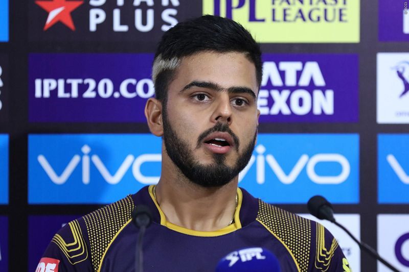 Nitish Rana was bought by KKR for INR 3.40 crore in the 2018 player auction. Image Credits: Cricket Addictor