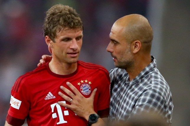 Guardiola managed Muller for three years