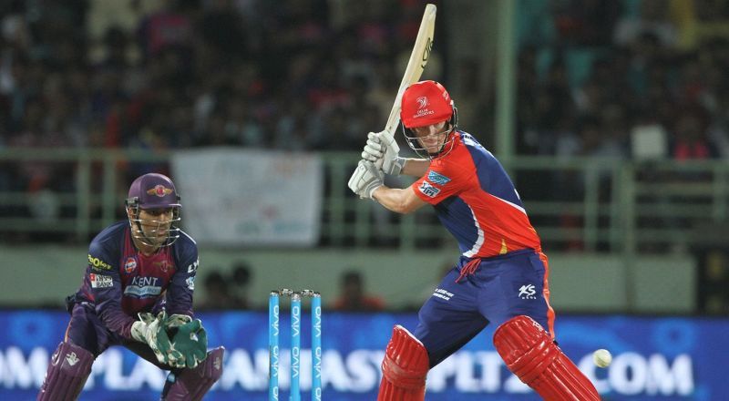 Chris Morris batting against Rising Pune Supergiant.