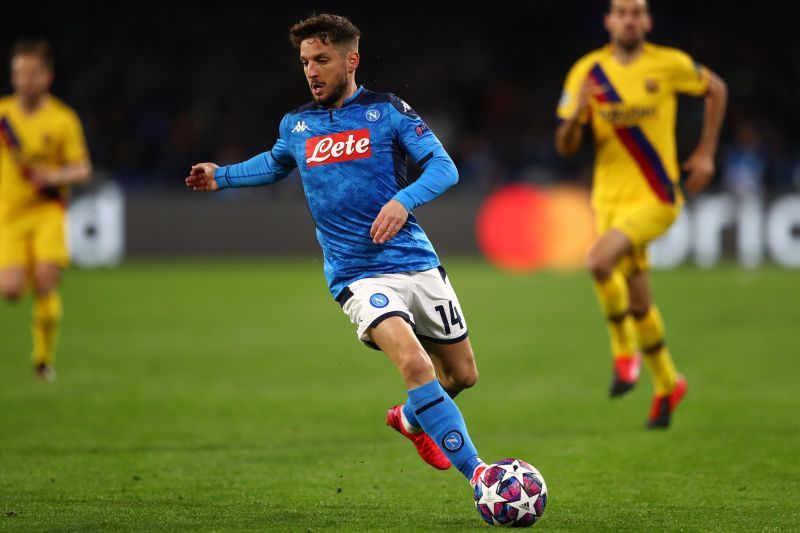 Mertens scored the equalizer to cancel out Barcelona&#039;s opener in Naples