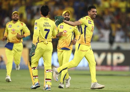 Suresh Raina (extreme left) has returned to India due to personal reasons while Deepak Chahar (extreme right) has tested positive for COVID-19.