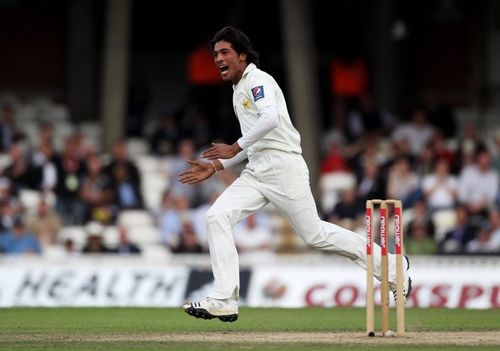 England v Pakistan 2010: Mohammad Amir in action