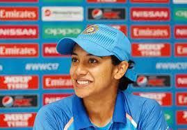 Smriti Mandhana attending a press conference