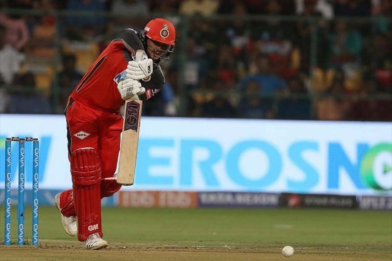 Quinton de Kock in action for RCB