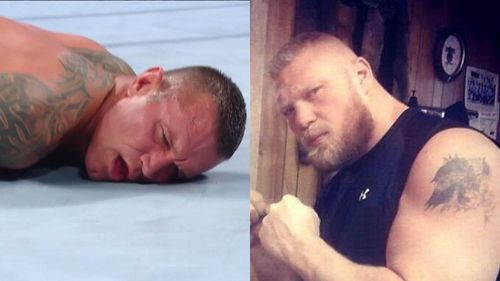 Randy Orton and Brock Lesnar.