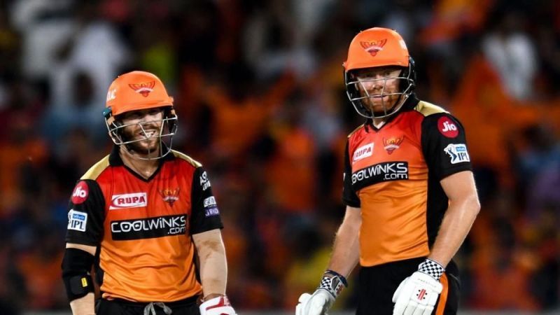 David Warner (left) and Jonny Bairstow (right) struck gold at the top of the order for Sunrisers Hyderabad in IPL 2019.