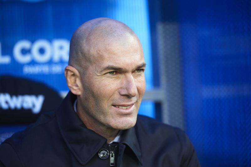 Real Madrid manager Zinedine Zidane