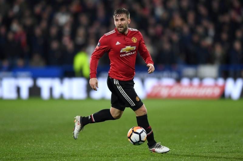 Manchester United are without the injured Luke Shaw for the Europa League quarter-final