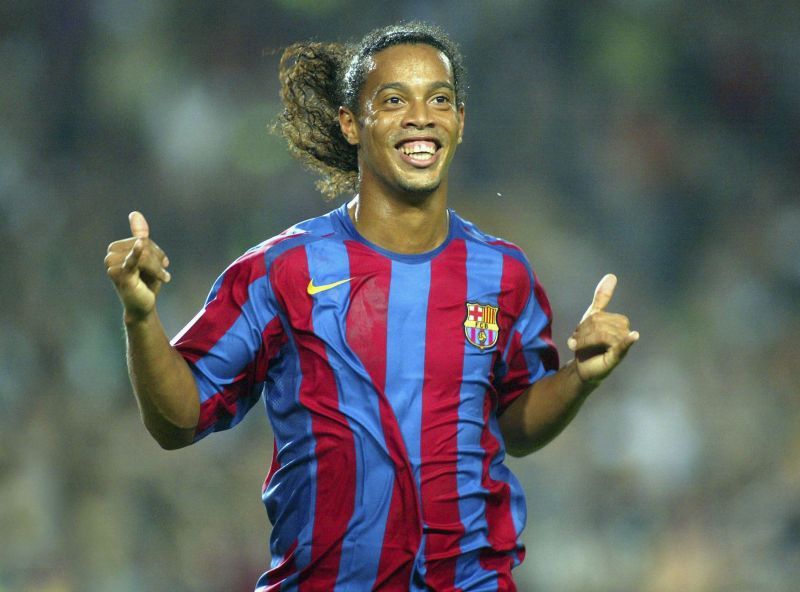 Barcelona legend Ronaldinho was renowned for his arsenal of tricks and flicks