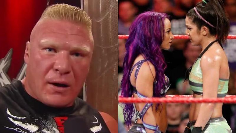 Brock Lesnar; Sasha Banks and Bayley